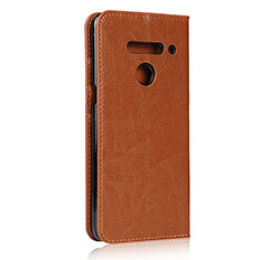 Custodia Portafoglio In Pelle Cover con Supporto per LG V50 ThinQ 5G Arancione