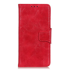 Custodia Portafoglio In Pelle Cover con Supporto per Motorola Moto G Power Rosso