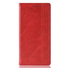 Custodia Portafoglio In Pelle Cover con Supporto per Motorola Moto G Pro Rosso