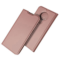 Custodia Portafoglio In Pelle Cover con Supporto per Nokia 6.2 Oro Rosa