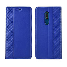 Custodia Portafoglio In Pelle Cover con Supporto per Nokia C3 Blu