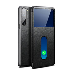 Custodia Portafoglio In Pelle Cover con Supporto per Oppo Find X2 Lite Nero