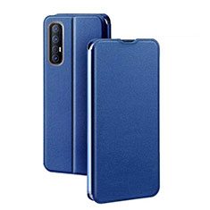 Custodia Portafoglio In Pelle Cover con Supporto per Oppo Find X2 Neo Blu