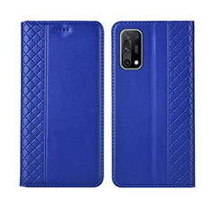 Custodia Portafoglio In Pelle Cover con Supporto per Oppo K7x 5G Blu