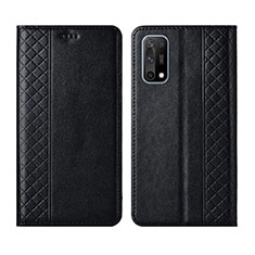 Custodia Portafoglio In Pelle Cover con Supporto per Oppo K7x 5G Nero