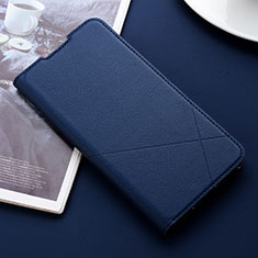 Custodia Portafoglio In Pelle Cover con Supporto per Oppo Reno2 Blu