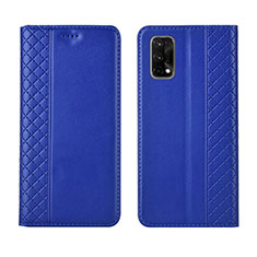 Custodia Portafoglio In Pelle Cover con Supporto per Realme Q2 Pro 5G Blu