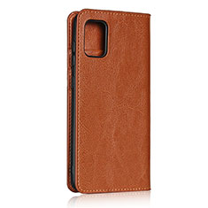 Custodia Portafoglio In Pelle Cover con Supporto per Samsung Galaxy A31 Arancione