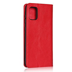 Custodia Portafoglio In Pelle Cover con Supporto per Samsung Galaxy A31 Rosso