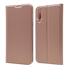 Custodia Portafoglio In Pelle Cover con Supporto per Samsung Galaxy A70 Oro Rosa