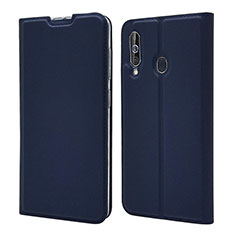 Custodia Portafoglio In Pelle Cover con Supporto per Samsung Galaxy M40 Blu
