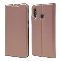 Custodia Portafoglio In Pelle Cover con Supporto per Samsung Galaxy M40 Oro Rosa