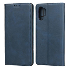 Custodia Portafoglio In Pelle Cover con Supporto per Samsung Galaxy Note 10 Plus 5G Blu