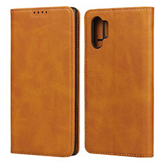 Custodia Portafoglio In Pelle Cover con Supporto per Samsung Galaxy Note 10 Plus Arancione