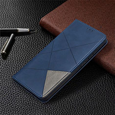 Custodia Portafoglio In Pelle Cover con Supporto per Samsung Galaxy S20 FE 2022 5G Blu