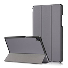 Custodia Portafoglio In Pelle Cover con Supporto per Samsung Galaxy Tab A7 4G 10.4 SM-T505 Grigio