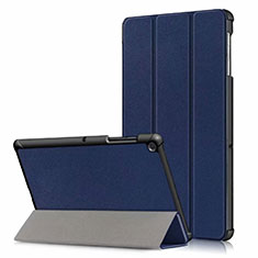 Custodia Portafoglio In Pelle Cover con Supporto per Samsung Galaxy Tab S5e 4G 10.5 SM-T725 Blu