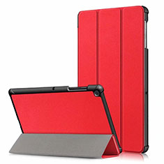 Custodia Portafoglio In Pelle Cover con Supporto per Samsung Galaxy Tab S5e 4G 10.5 SM-T725 Rosso