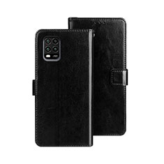Custodia Portafoglio In Pelle Cover con Supporto per Xiaomi Mi 10 Lite Nero