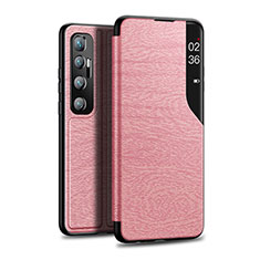 Custodia Portafoglio In Pelle Cover con Supporto per Xiaomi Mi 10 Ultra Oro Rosa
