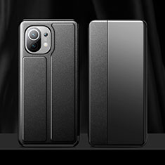 Custodia Portafoglio In Pelle Cover con Supporto per Xiaomi Mi 11 Lite 4G Nero