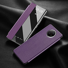 Custodia Portafoglio In Pelle Cover con Supporto per Xiaomi Redmi Note 9T 5G Viola