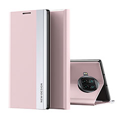 Custodia Portafoglio In Pelle Cover con Supporto Q01H per Xiaomi Mi 10i 5G Oro Rosa