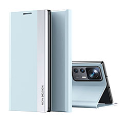Custodia Portafoglio In Pelle Cover con Supporto Q01H per Xiaomi Mi 12T 5G Cielo Blu