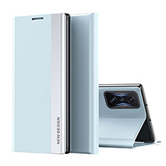Custodia Portafoglio In Pelle Cover con Supporto Q01H per Xiaomi Poco F4 GT 5G Cielo Blu