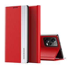 Custodia Portafoglio In Pelle Cover con Supporto Q01H per Xiaomi Poco X5 5G Rosso