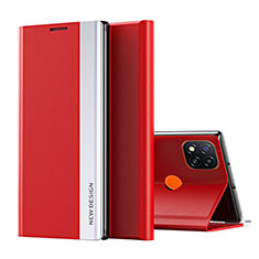 Custodia Portafoglio In Pelle Cover con Supporto Q01H per Xiaomi Redmi 10A 4G Rosso