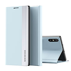 Custodia Portafoglio In Pelle Cover con Supporto Q01H per Xiaomi Redmi 9A Cielo Blu