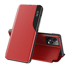 Custodia Portafoglio In Pelle Cover con Supporto Q03H per Xiaomi Poco X5 5G Rosso