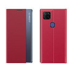 Custodia Portafoglio In Pelle Cover con Supporto Q04H per Xiaomi Redmi 10A 4G Rosso