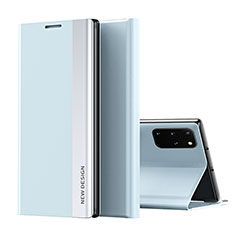 Custodia Portafoglio In Pelle Cover con Supporto QH1 per Samsung Galaxy A53 5G Cielo Blu