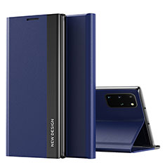 Custodia Portafoglio In Pelle Cover con Supporto QH1 per Samsung Galaxy S20 Plus 5G Blu