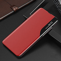 Custodia Portafoglio In Pelle Cover con Supporto QH2 per Samsung Galaxy A50 Rosso