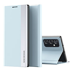 Custodia Portafoglio In Pelle Cover con Supporto QH2 per Samsung Galaxy M23 5G Azzurro