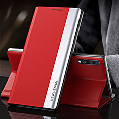 Custodia Portafoglio In Pelle Cover con Supporto QH3 per Samsung Galaxy A70S Rosso