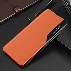 Custodia Portafoglio In Pelle Cover con Supporto QH3 per Samsung Galaxy Note 10 Lite Arancione