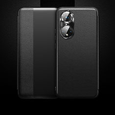 Custodia Portafoglio In Pelle Cover con Supporto QK1 per Huawei Honor 50 Pro 5G Nero