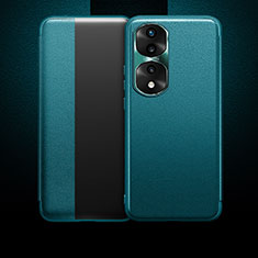 Custodia Portafoglio In Pelle Cover con Supporto QK1 per Huawei Honor 80 Pro 5G Verde