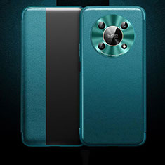Custodia Portafoglio In Pelle Cover con Supporto QK1 per Huawei Honor Magic4 Lite 5G Verde