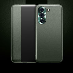 Custodia Portafoglio In Pelle Cover con Supporto QK1 per Huawei Nova 10 Pro Verde