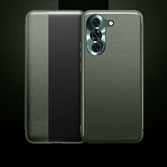 Custodia Portafoglio In Pelle Cover con Supporto QK1 per Huawei Nova 10 Verde