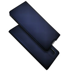 Custodia Portafoglio In Pelle Cover con Supporto S01 per Oppo Find X2 Pro Blu