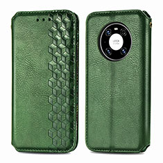 Custodia Portafoglio In Pelle Cover con Supporto S01D per Huawei Mate 40 Verde