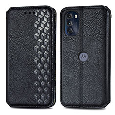 Custodia Portafoglio In Pelle Cover con Supporto S01D per Motorola Moto G 5G (2022) Nero