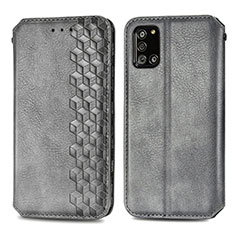 Custodia Portafoglio In Pelle Cover con Supporto S01D per Samsung Galaxy A31 Grigio