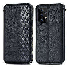 Custodia Portafoglio In Pelle Cover con Supporto S01D per Samsung Galaxy A52 5G Nero